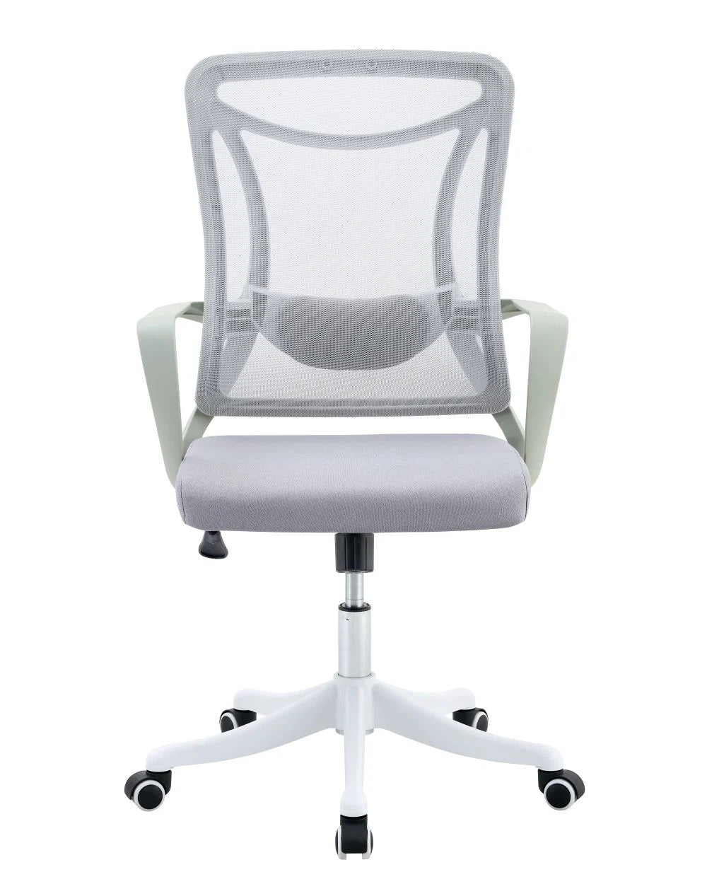 Silla de Escritorio Crown, Gris, Ergonómica con Altura Ajustable