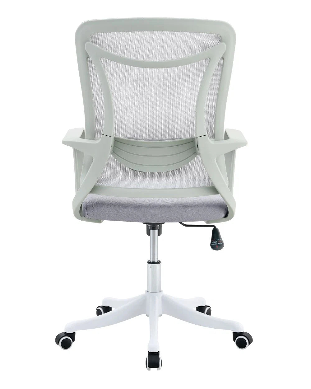 Silla de Escritorio Crown, Gris, Ergonómica con Altura Ajustable