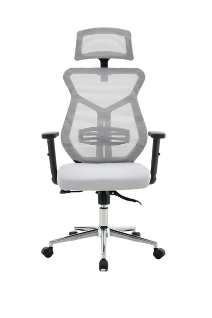 Silla de Escritorio Prime, Gris, Ergonómica con Altura Ajustable