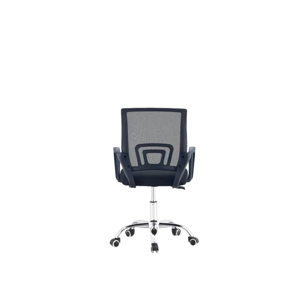 Silla Oficina X-60A, Wengue, con Cómodo Espaldar y Rodachines