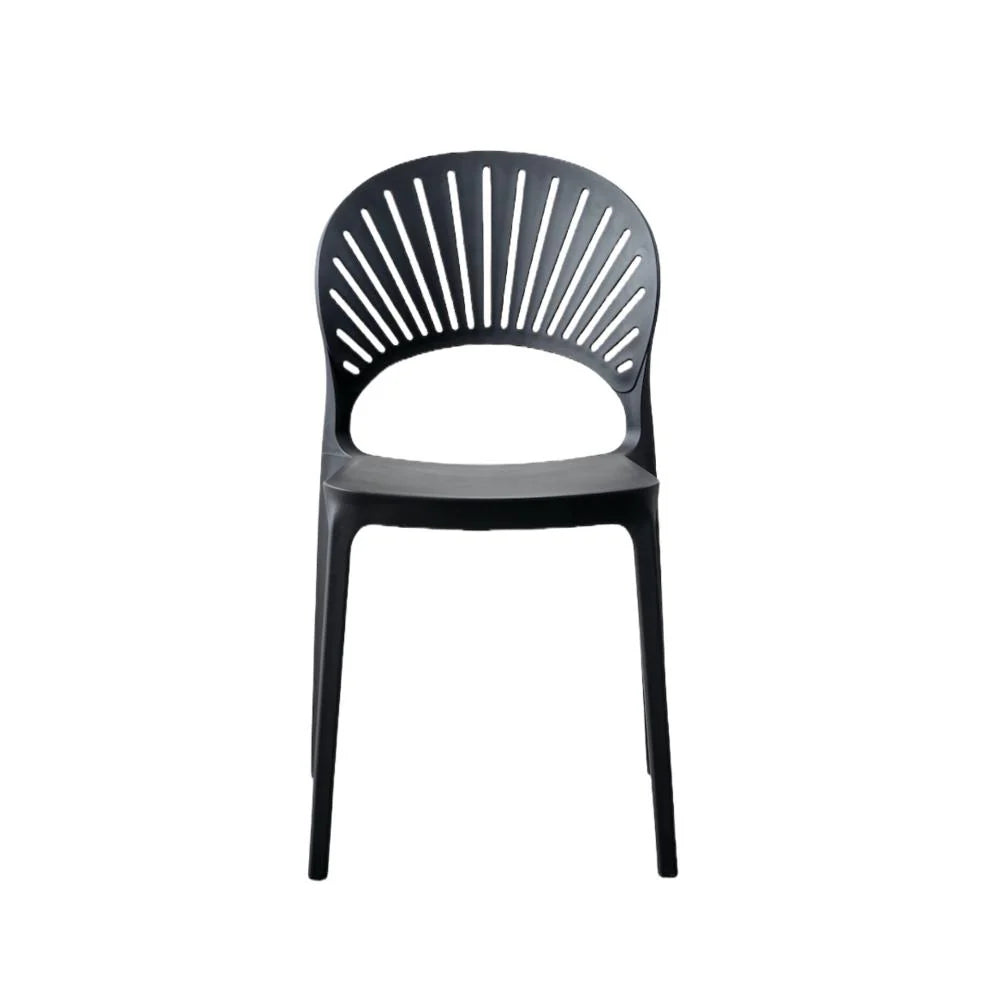 Silla Paraíso, Color Negro, con Espaldar y Diseño Moderno
