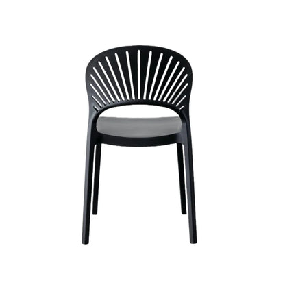 Silla Paraíso, Color Negro, con Espaldar y Diseño Moderno