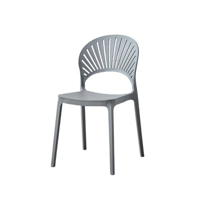 Silla Paraíso, Color Gris Oscuro, con Espaldar y Diseño Moderno