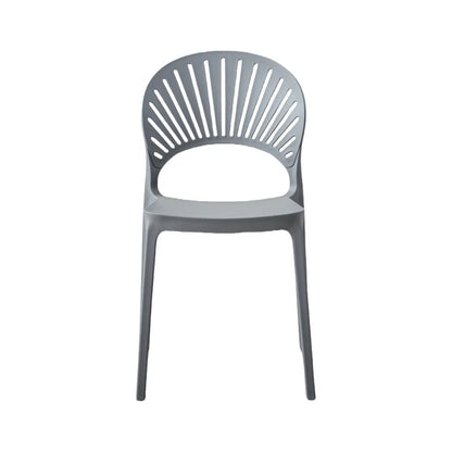Silla Paraíso, Color Gris Oscuro, con Espaldar y Diseño Moderno