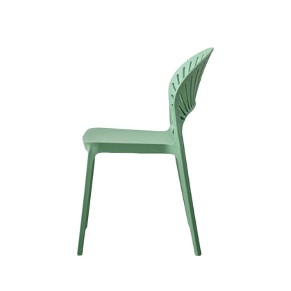 Silla Paraíso, Color Verde Oliva, con Espaldar y Diseño Moderno