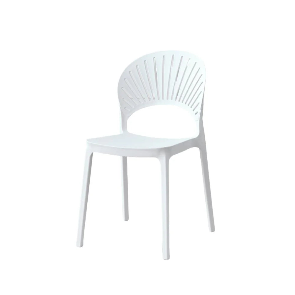 Silla Paraíso, Color Blanco, con Espaldar y Diseño Moderno