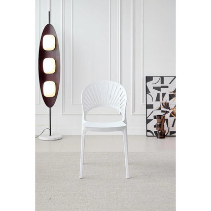 Silla Paraíso, Color Blanco, con Espaldar y Diseño Moderno