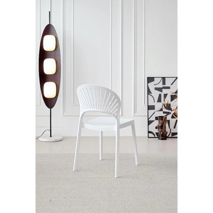 Silla Paraíso, Color Blanco, con Espaldar y Diseño Moderno