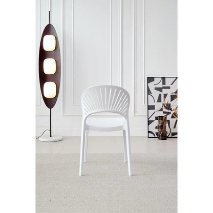 Silla Paraíso, Color Blanco, con Espaldar y Diseño Moderno