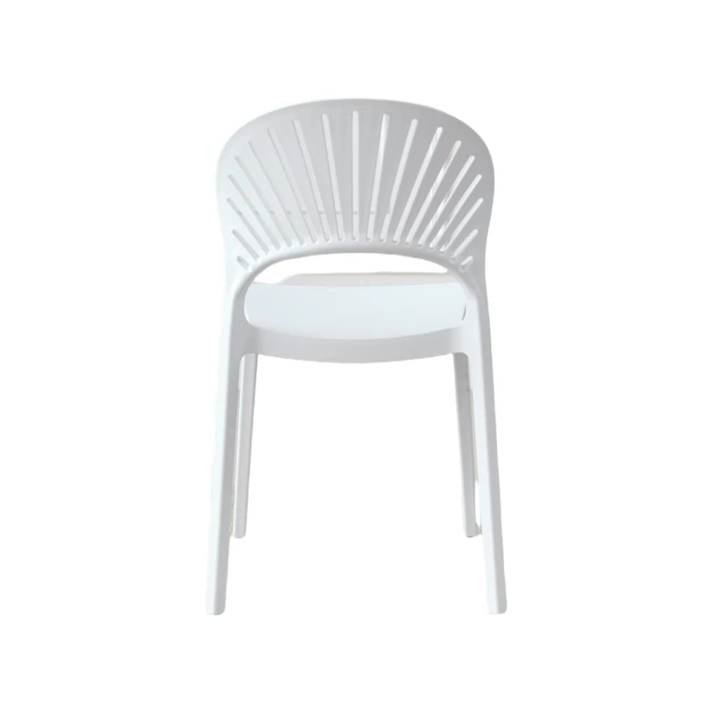Silla Paraíso, Color Blanco, con Espaldar y Diseño Moderno
