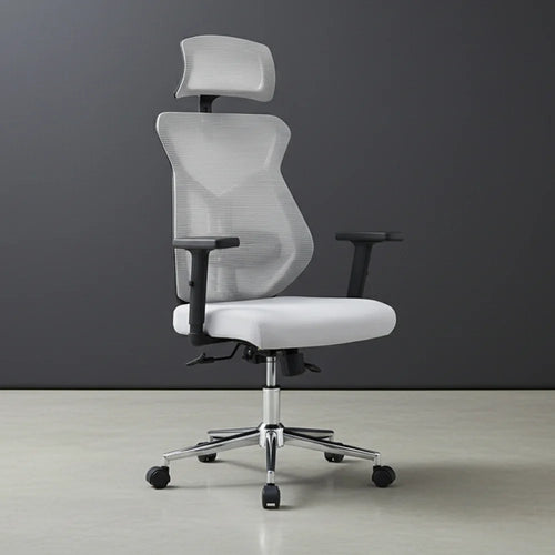 Silla de Escritorio Prime, Gris, Ergonómica con Altura Ajustable