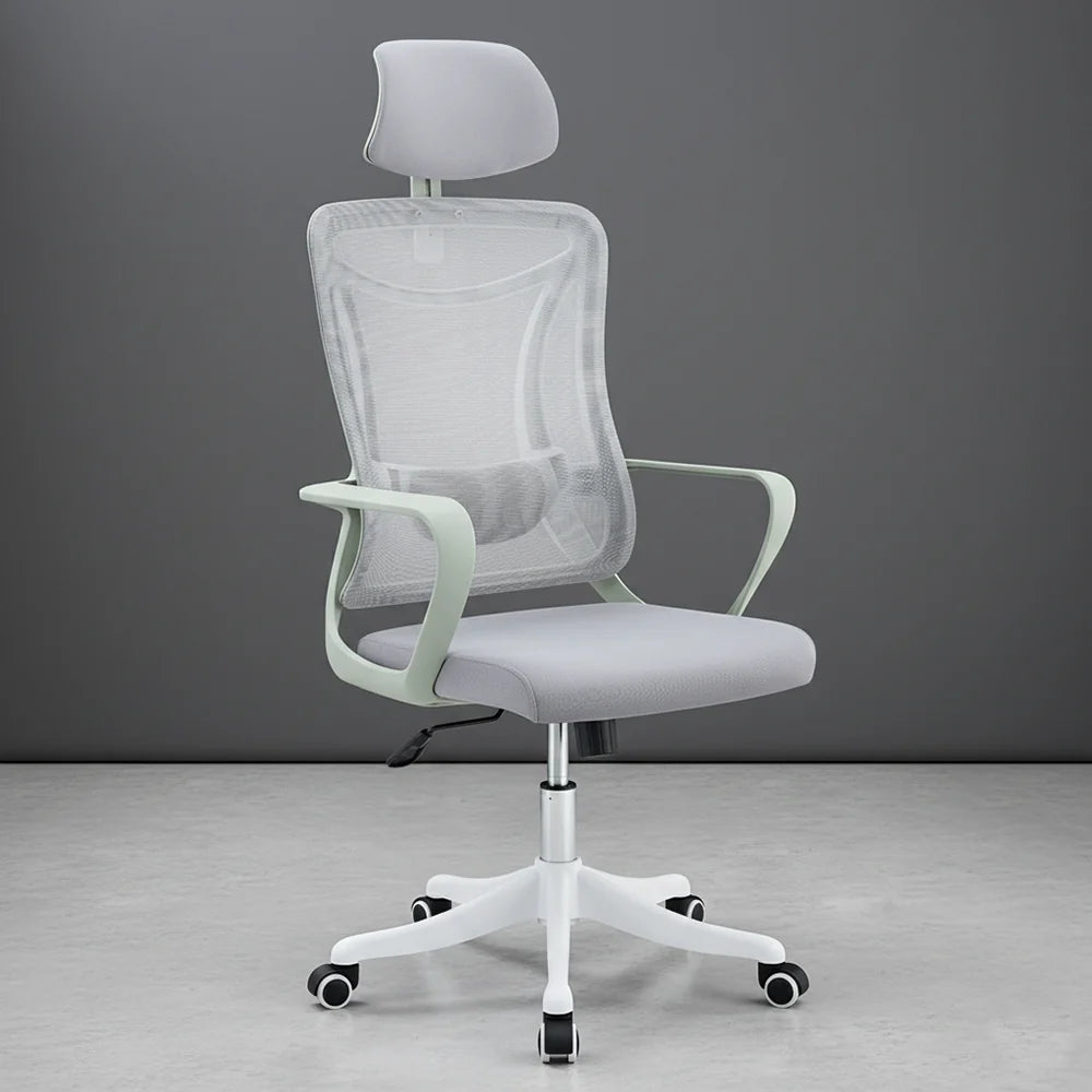 Silla de Escritorio Elite, Gris, Ergonómica con Altura Ajustable