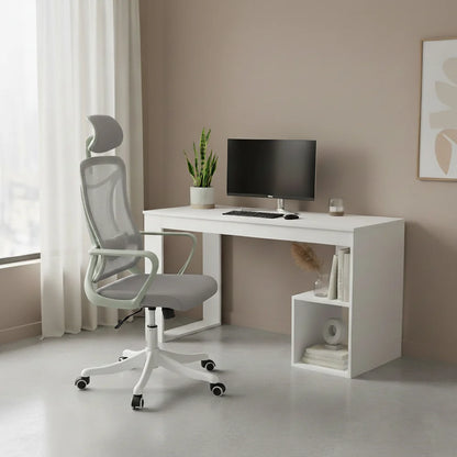 Silla de Escritorio Elite, Gris, Ergonómica con Altura Ajustable