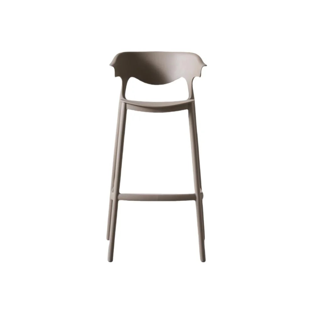 Silla para Bar Elena, Color Taupe, Diseño Moderno