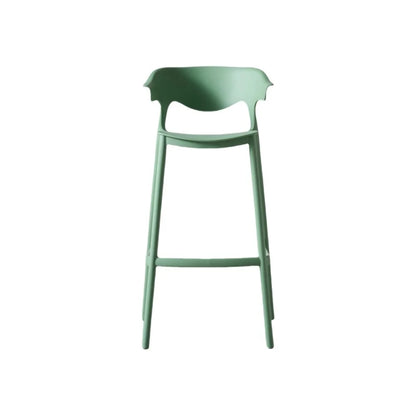 Silla para Bar Elena, Color Verde Oliva, Diseño Moderno