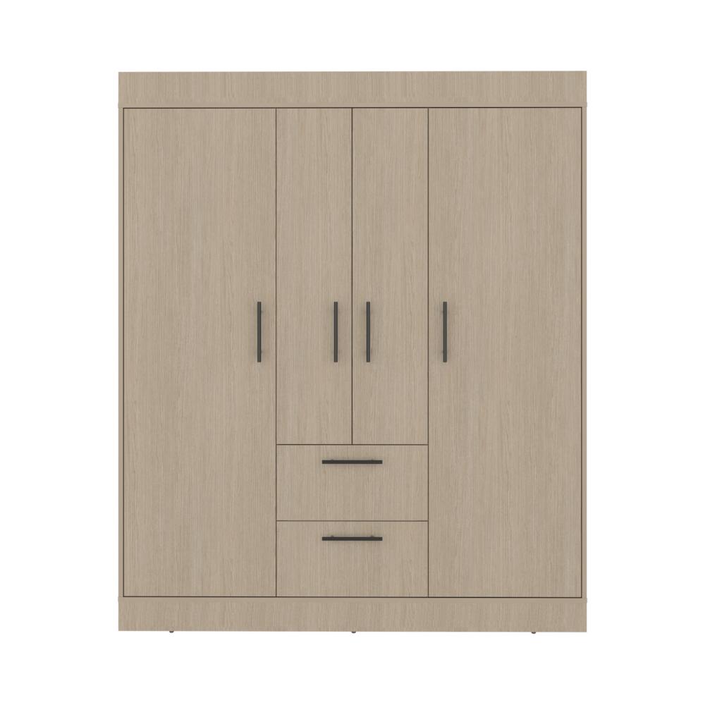 Closet Aura, Cartagena y Wengue, Con 4 Puertas y 2 Cajones
