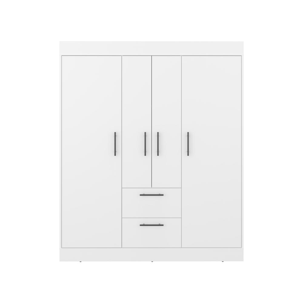 Closet Aura, Blanco Duqueza, Con 4 Puertas y 2 Cajones