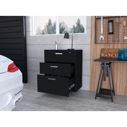 Archivador Multiusos Sándalo, Wengue, con Cerradura y Llave para Puerta