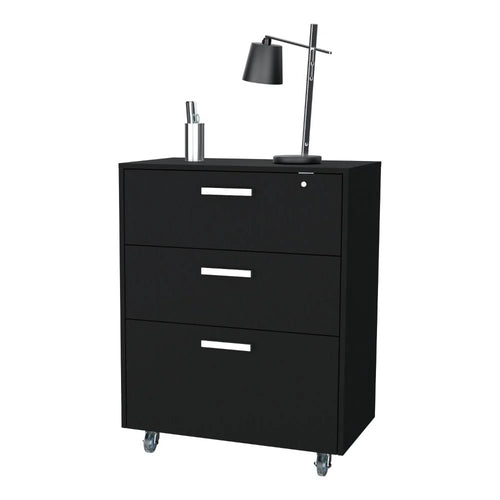 Archivador Multiusos Sándalo, Wengue, con Cerradura y Llave para Puerta
