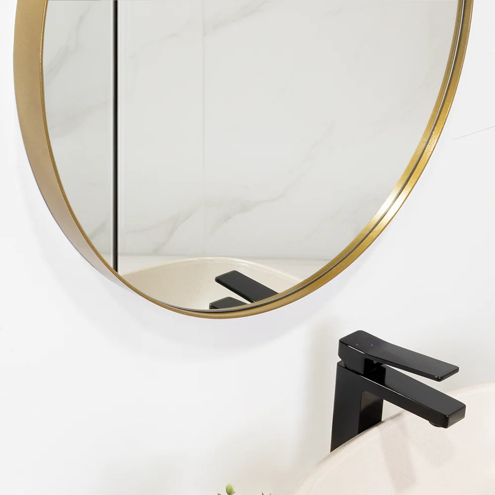 Espejo Circular D58 Dorado