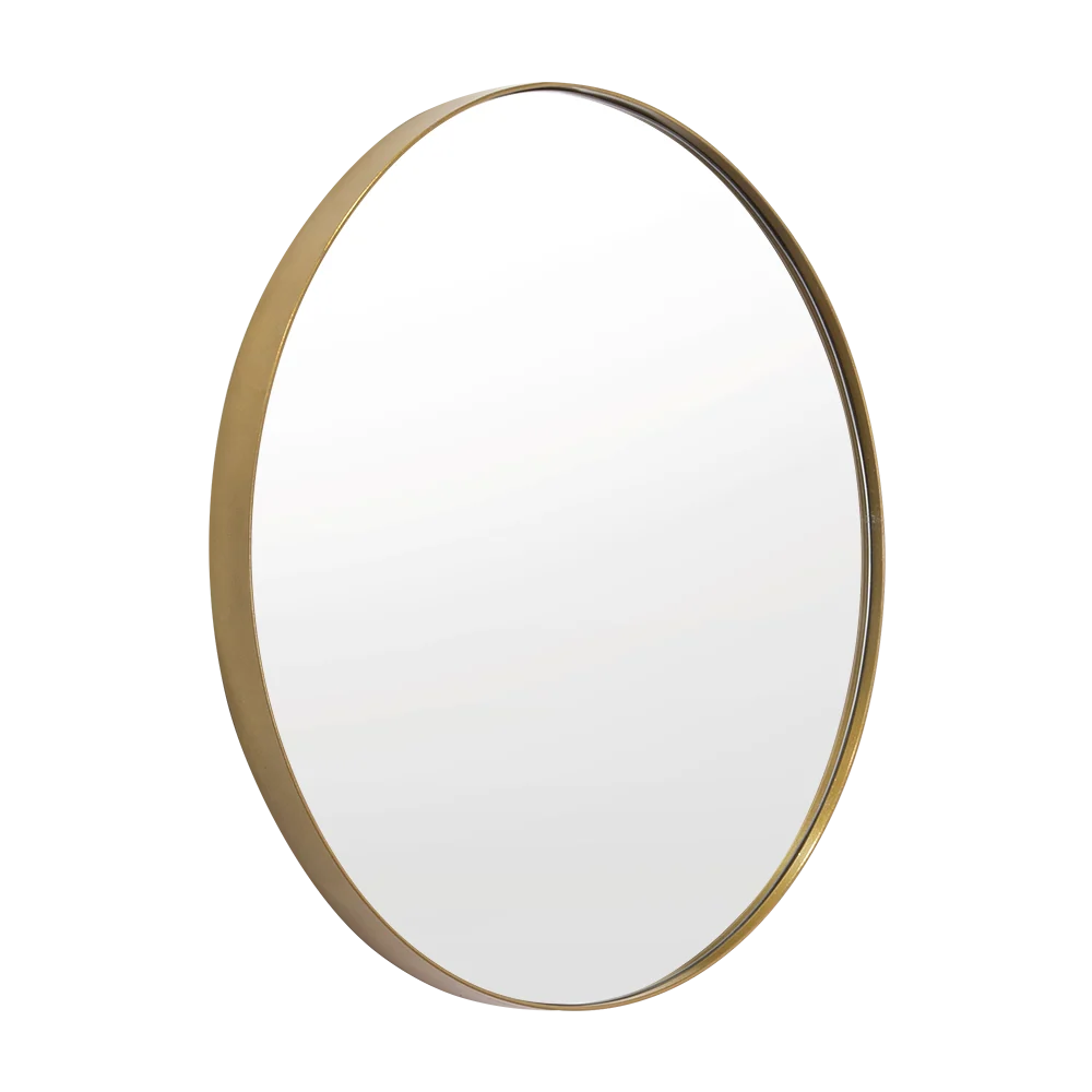 Espejo Circular D58 Dorado