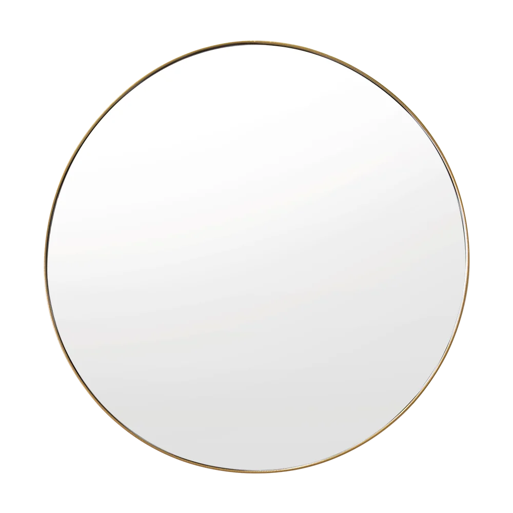 Espejo Circular D58 Dorado