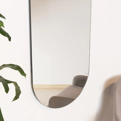 Espejo Curvo Lucera, Gris, Diseño Moderno