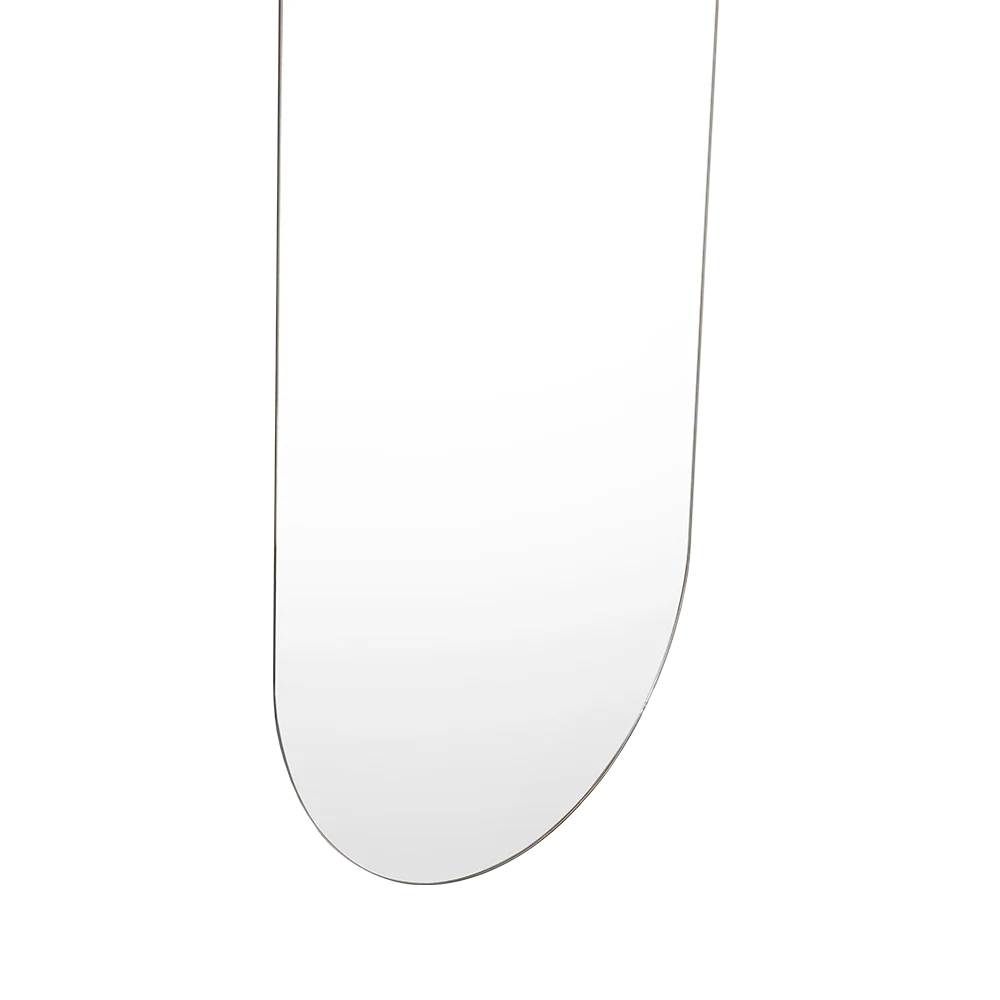 Espejo Curvo Lucera, Gris, Diseño Moderno
