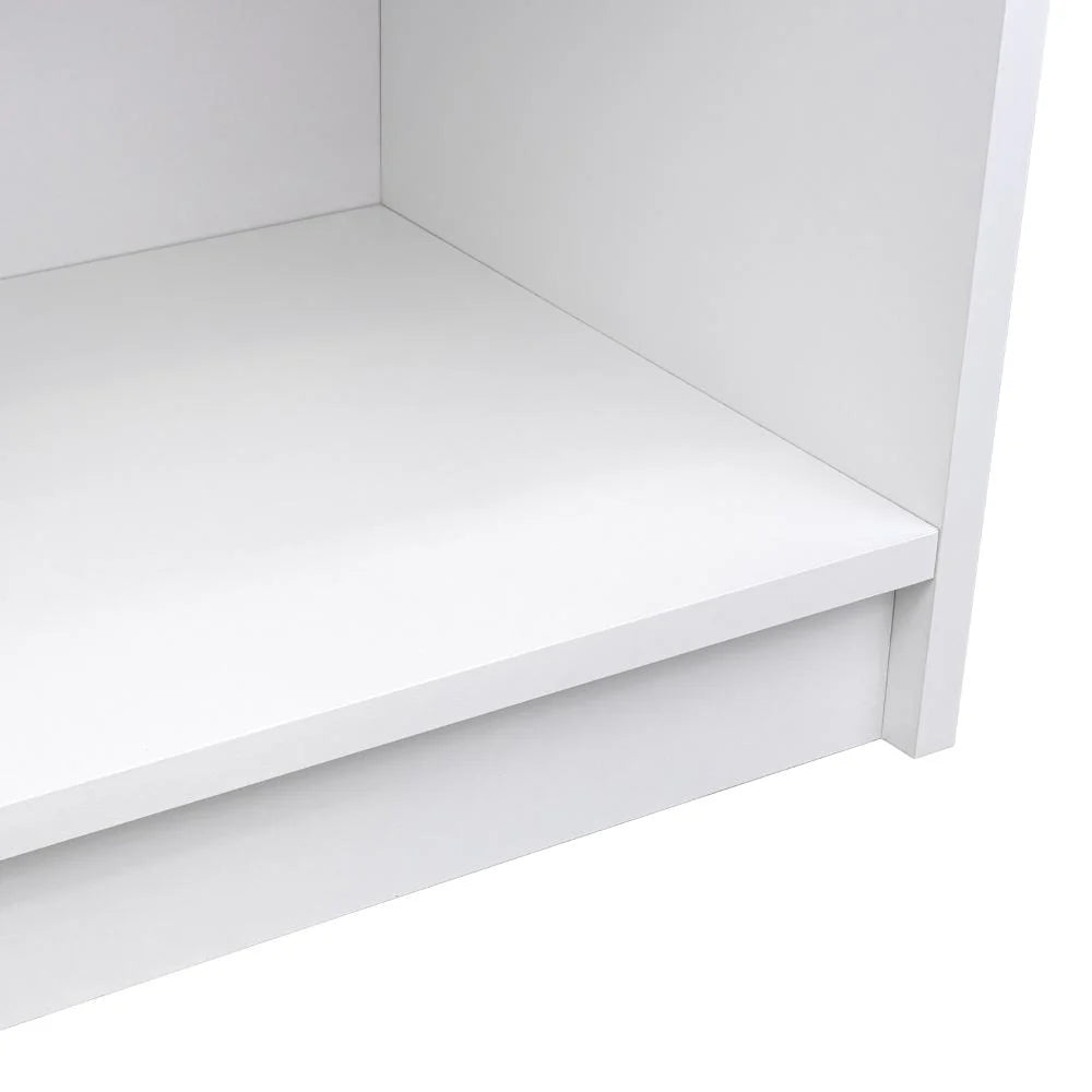 Mesa de Noche Bonaire, Blanco Vainilla, con un Cajón Multiuso