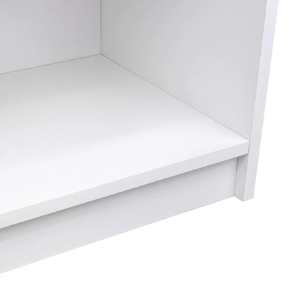 Mesa de Noche Bonaire, Blanco Vainilla, con un Cajón Multiuso
