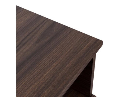 Mesa de Noche Camel, Caoba, con un Cajón Inferior Deslizable