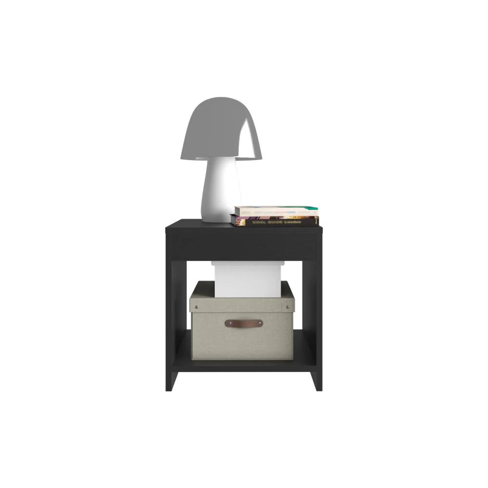 Mesa de Noche Crotam, Wengue, con Diseño Moderno ZF