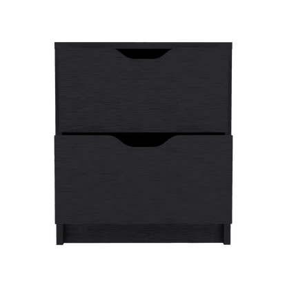 Mesa de Noche Brasilia,Wengue, con Diseño Práctico, Funcional y Moderno