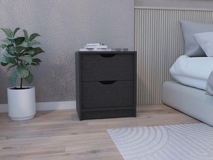 Mesa de Noche Brasilia,Wengue, con Diseño Práctico, Funcional y Moderno