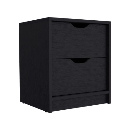 Mesa de Noche Brasilia,Wengue, con Diseño Práctico, Funcional y Moderno
