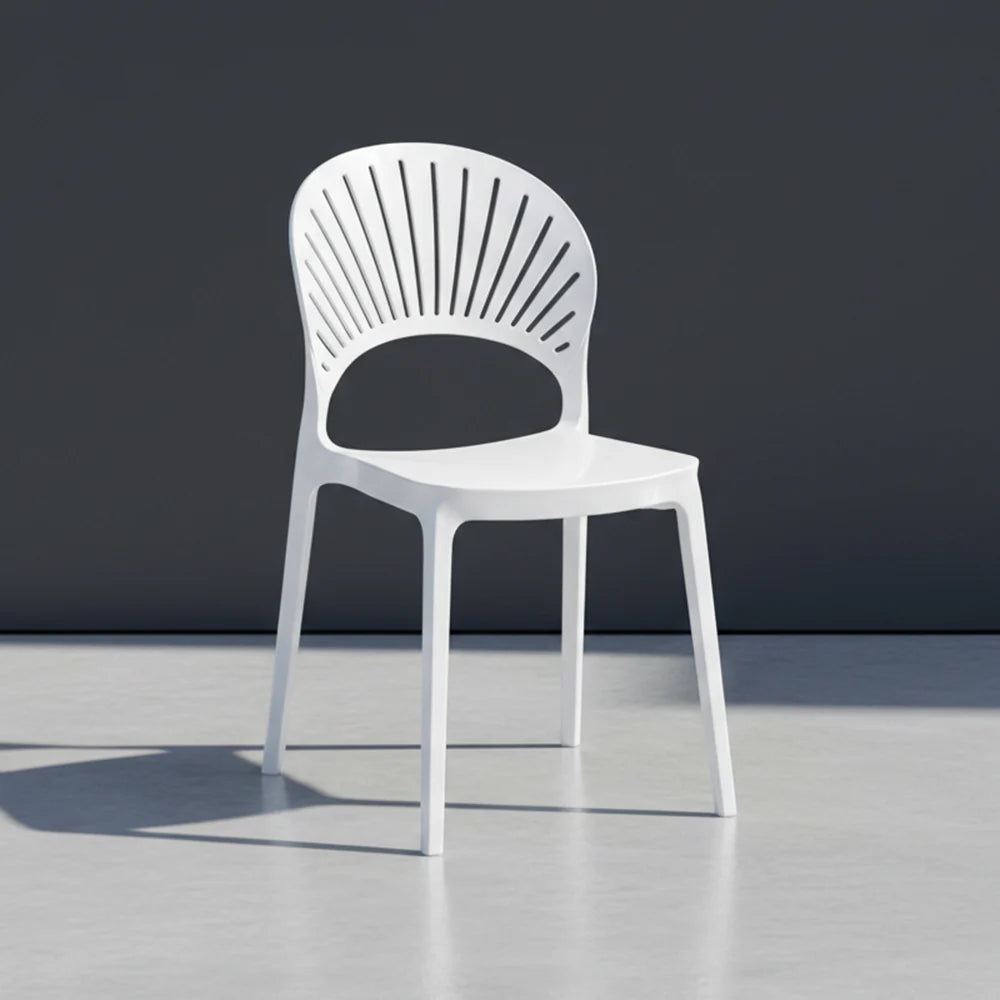Silla Paraíso, Color Blanco, con Espaldar y Diseño Moderno