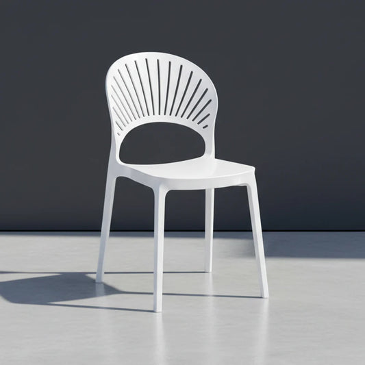 Silla Paraíso, Color Blanco, con Espaldar y Diseño Moderno