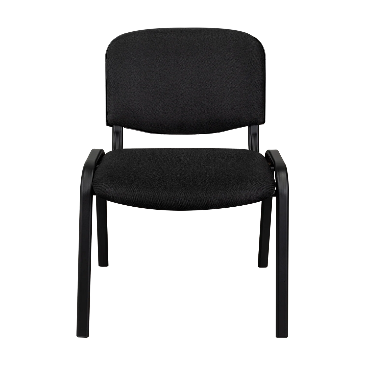 Silla Interlocutora, Negro, Con espaldar y diseño sencillo