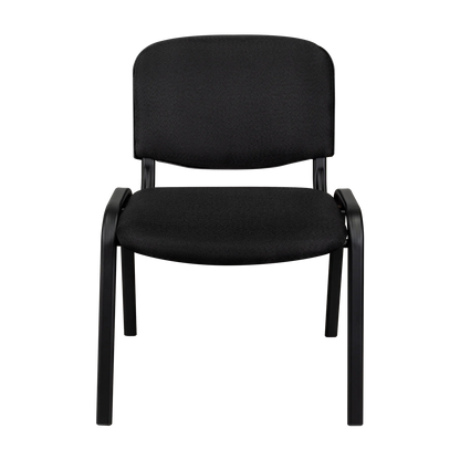 Silla Interlocutora, Negro, Con espaldar y diseño sencillo