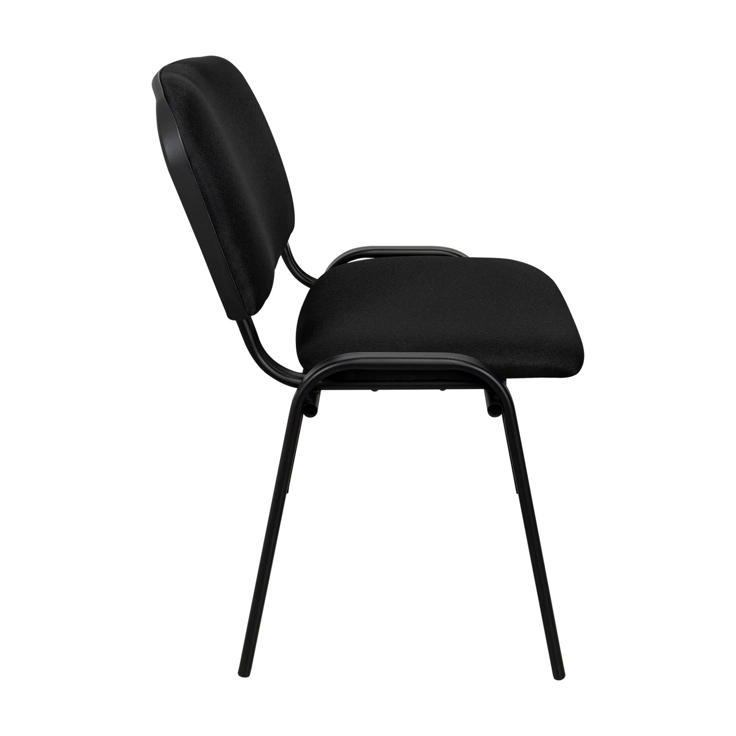 Silla Interlocutora, Negro, Con espaldar y diseño sencillo