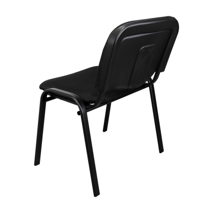 Silla Interlocutora, Negro, Con espaldar y diseño sencillo