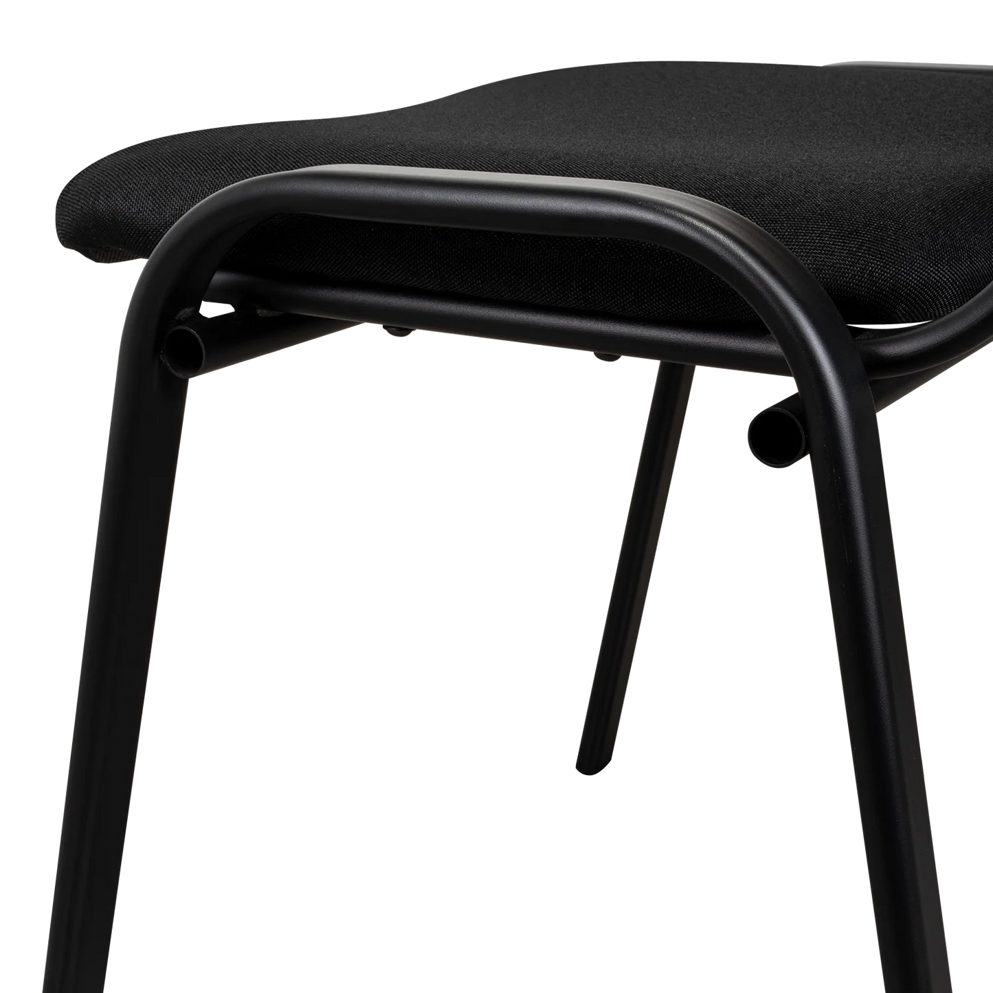 Silla Interlocutora, Negro, Con espaldar y diseño sencillo
