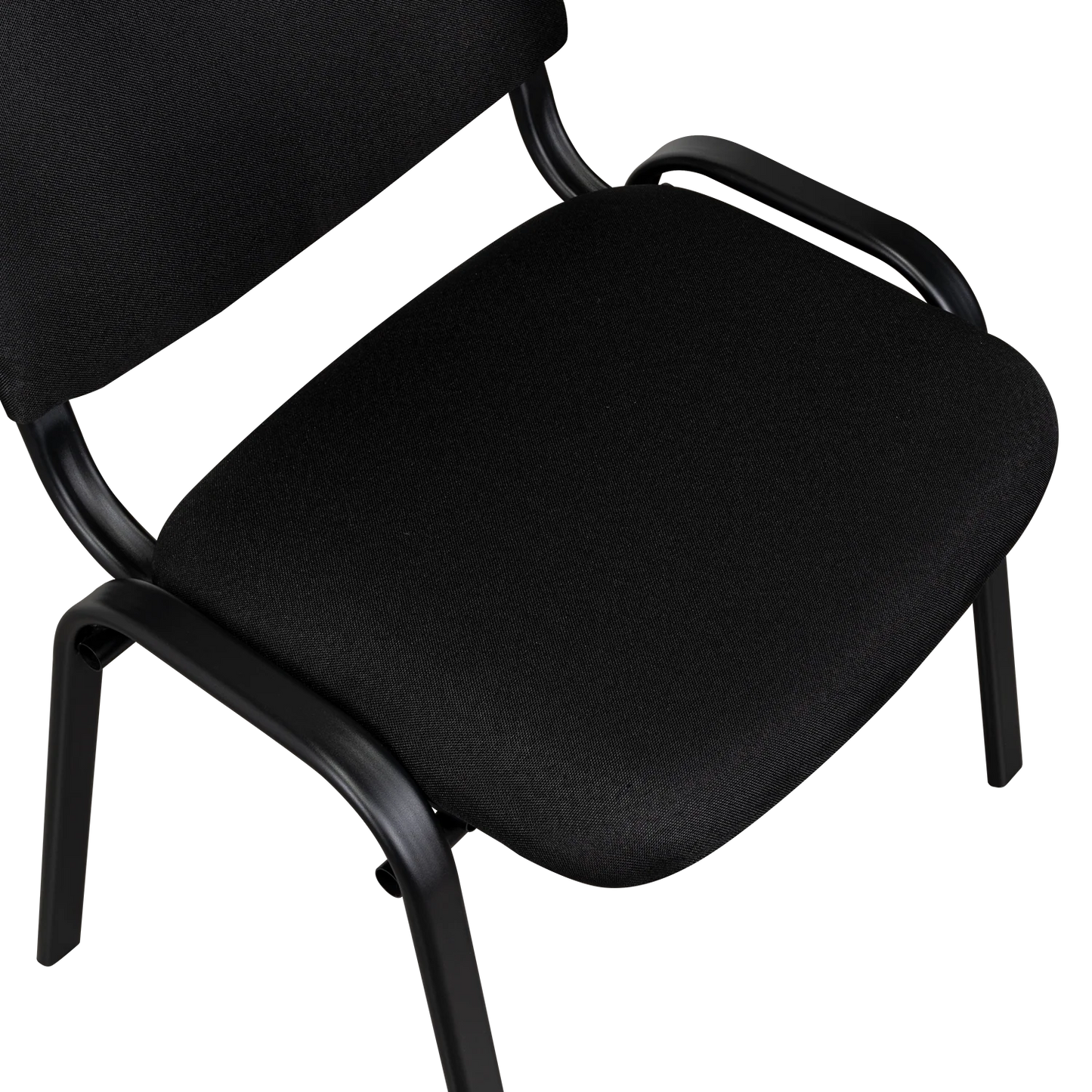 Silla Interlocutora, Negro, Con espaldar y diseño sencillo