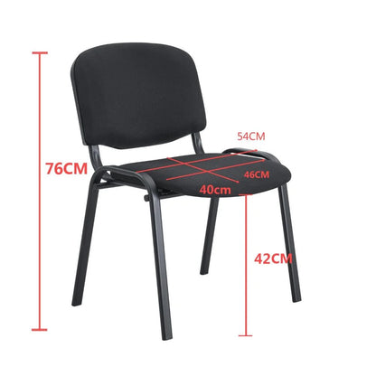 Silla Interlocutora, Negro, Con espaldar y diseño sencillo