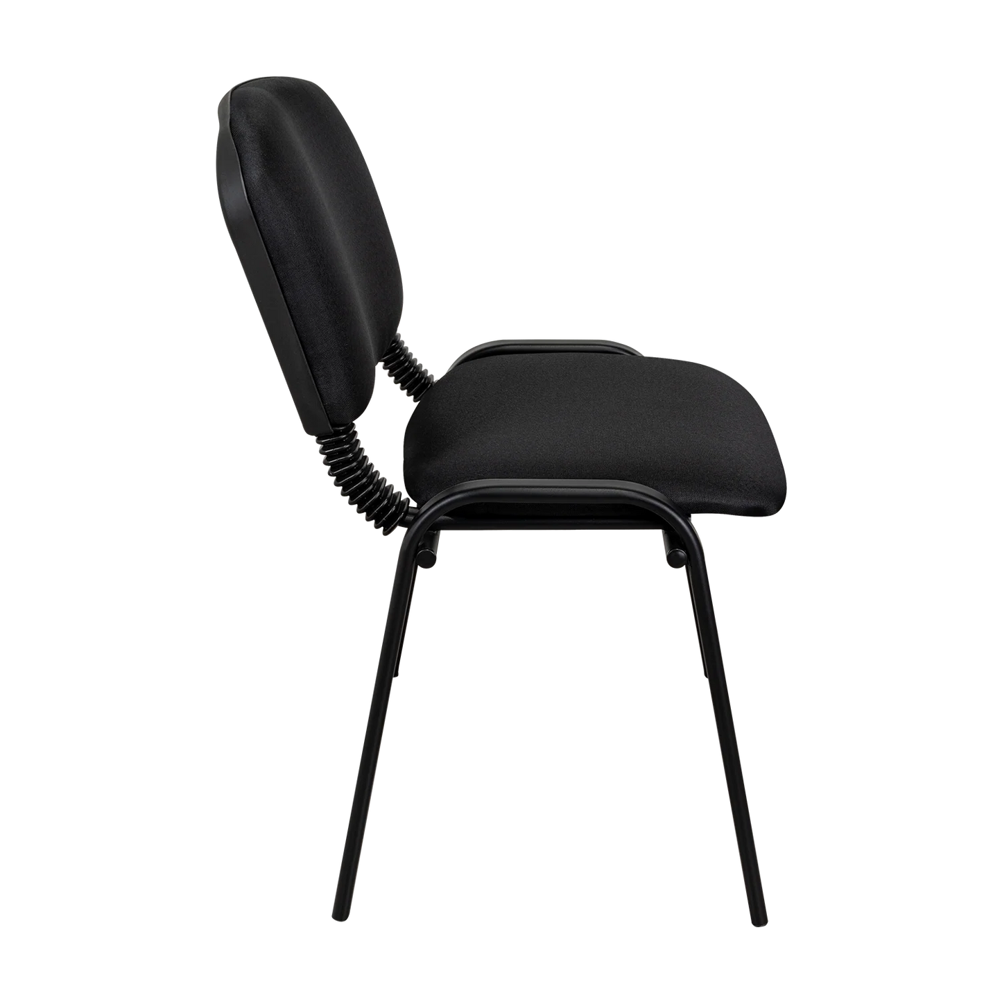 Silla Interlocutora, Negro, Con espaldar y diseño sencillo sin brazo