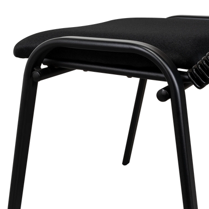 Silla Interlocutora, Negro, Con espaldar y diseño sencillo sin brazo