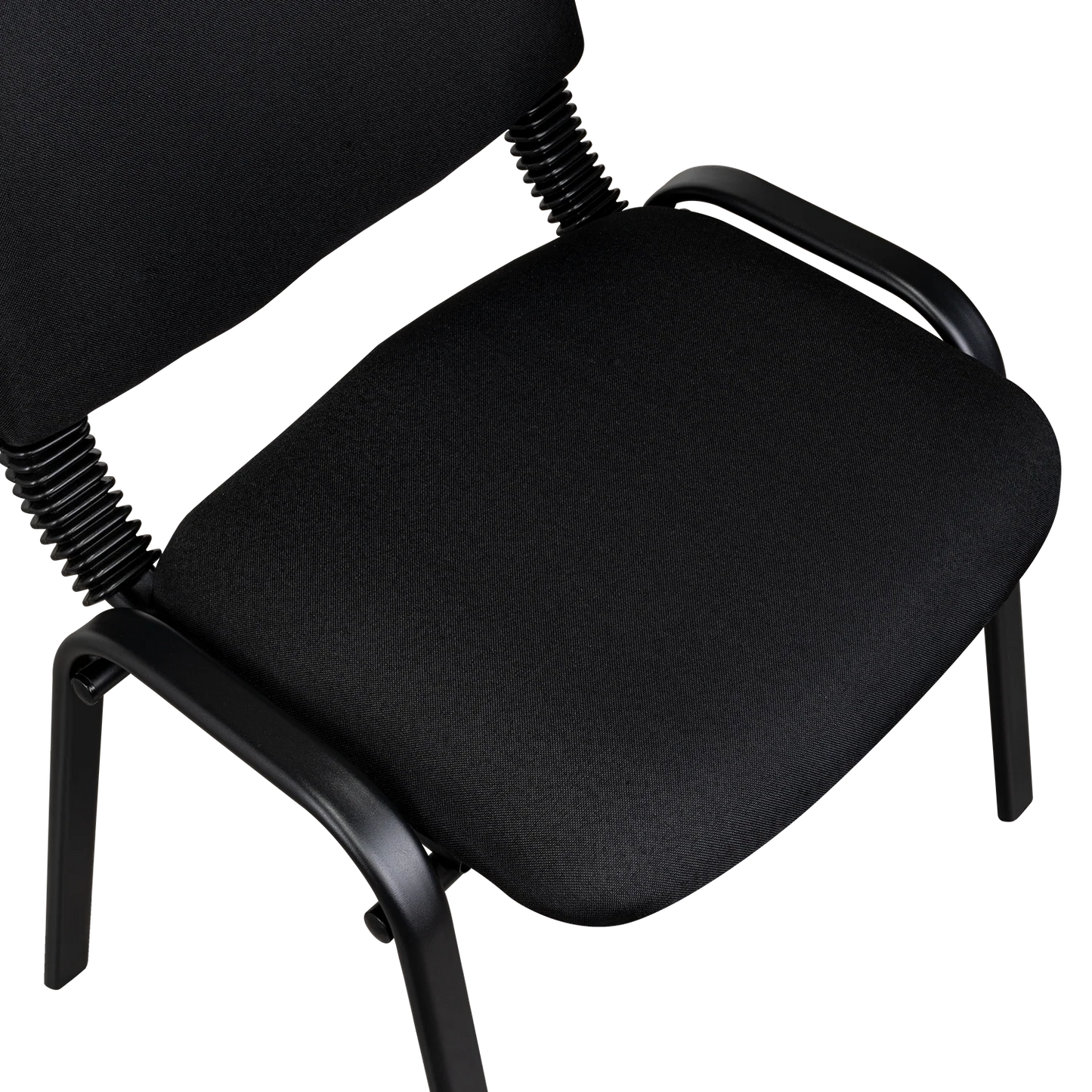 Silla Interlocutora, Negro, Con espaldar y diseño sencillo sin brazo