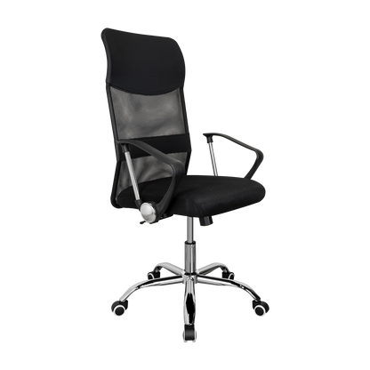 Silla Oficina X-50B, Wengue, con Cómodo Espaldar y Rodachines
