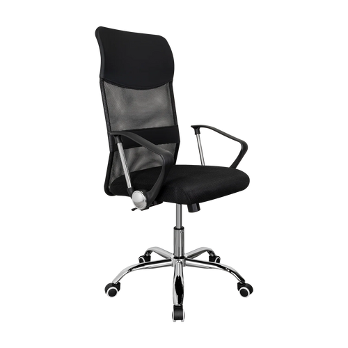 Silla Oficina X-50B, Wengue, con Cómodo Espaldar y Rodachines