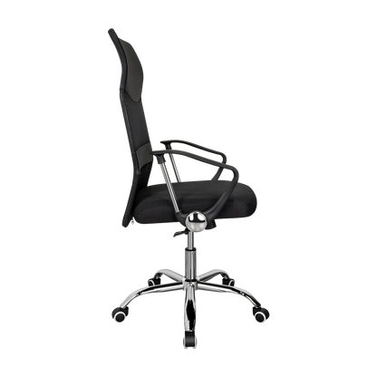 Silla Oficina X-50B, Wengue, con Cómodo Espaldar y Rodachines